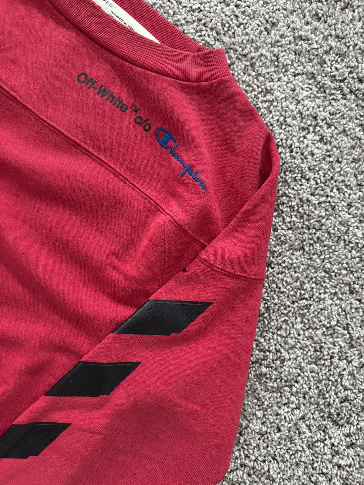 Champion × Off-White Off White x Champions Arrows Sweatshirt Size US M / EU 48-50 / 2 - 8 Thumbnail