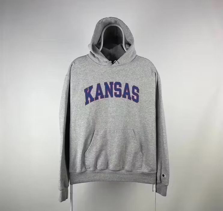 Champion Vintage champion Kansas hoodie y2k University USA Size US M / EU 48-50 / 2 - 1 Thumbnail