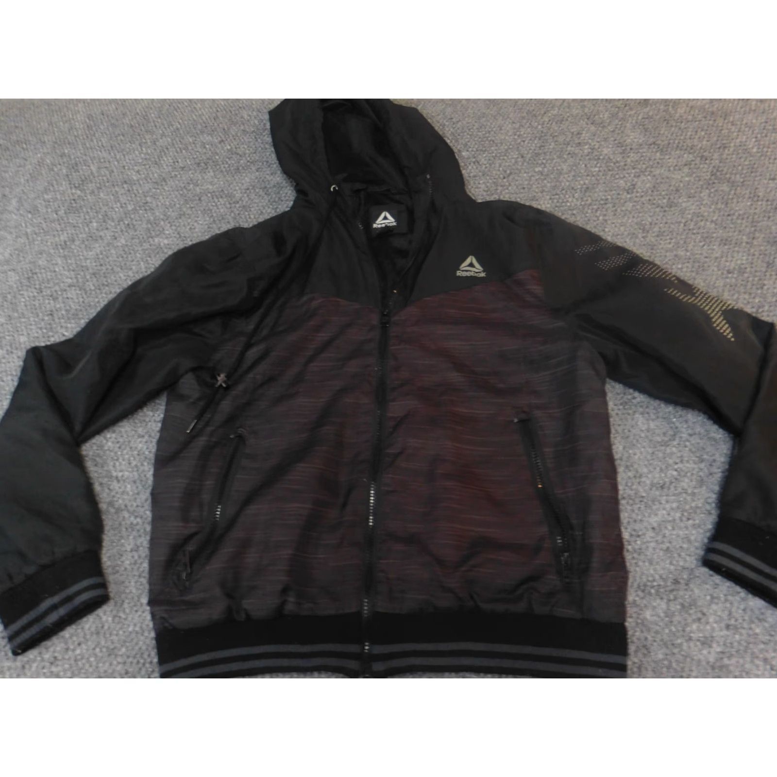 Reebok Reebok Jacket Mens M black full zip windbreaker casual Size US M / EU 48-50 / 2 - 2 Thumbnail