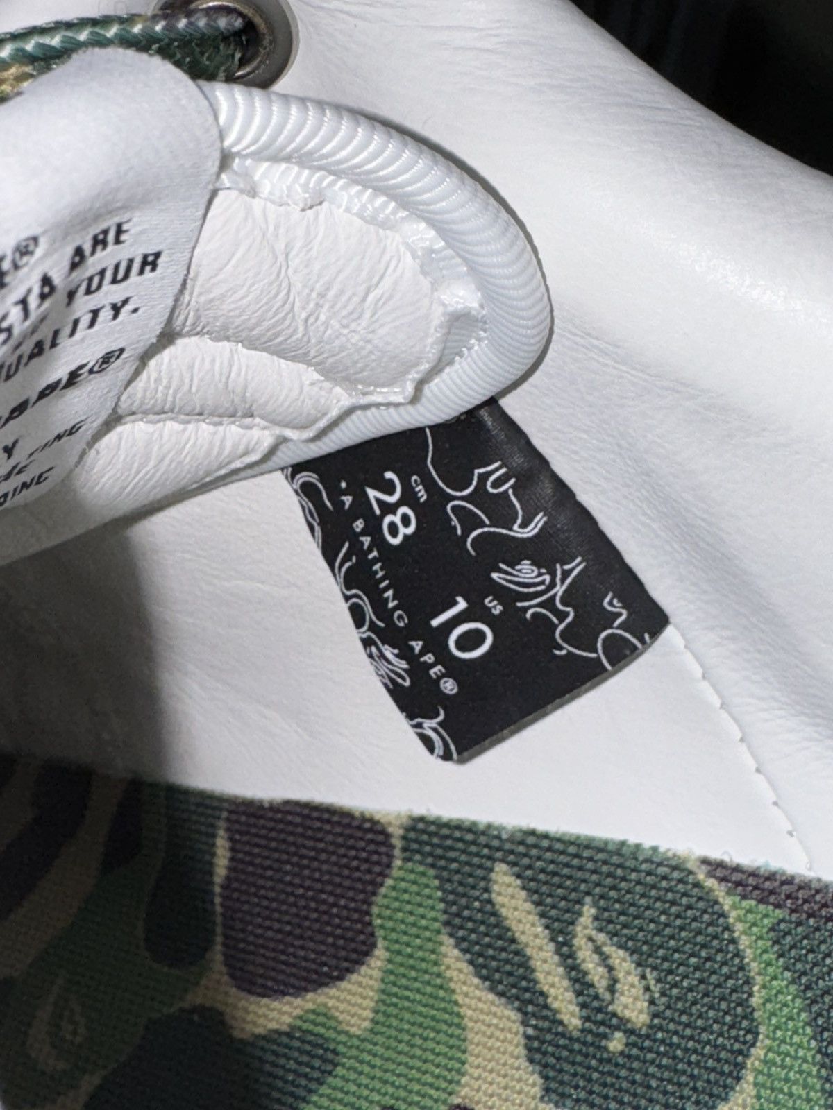 Bape BapeSta Low ABC Green Camo Size US 10 / EU 43 - 12 Thumbnail
