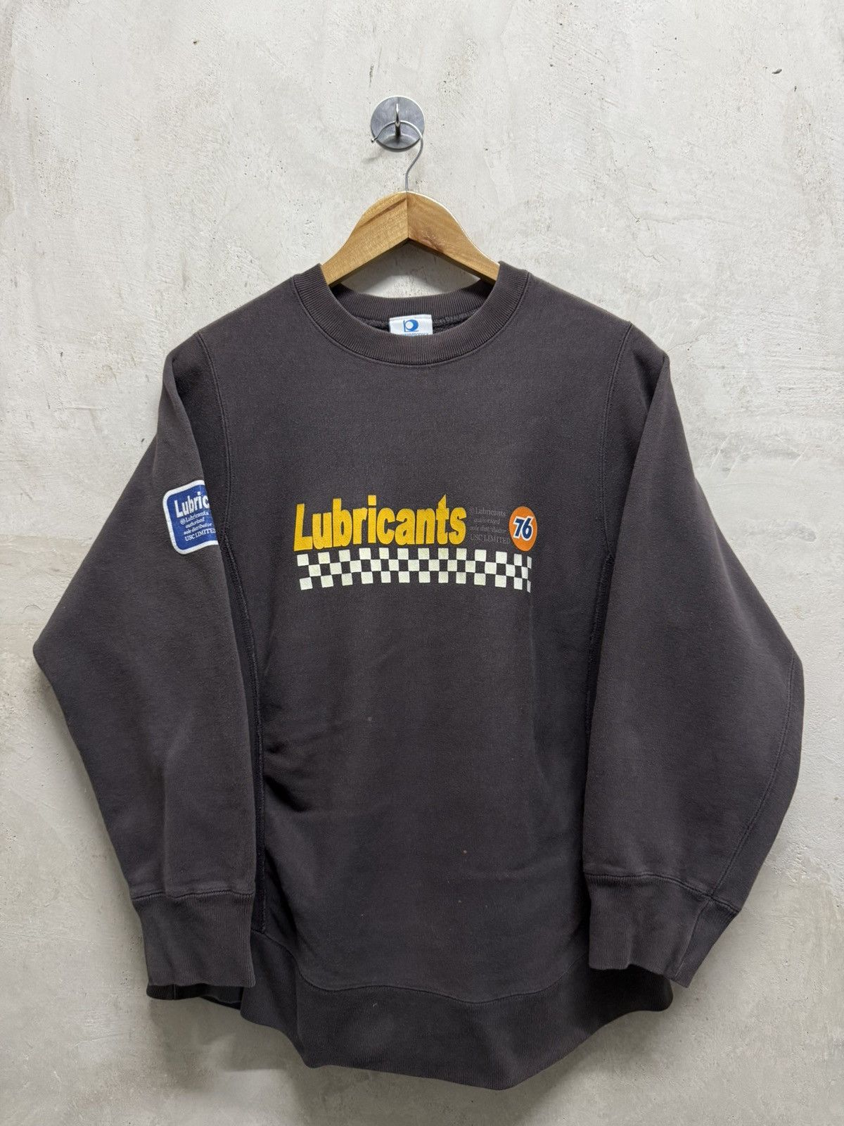 Vintage Vintage 90s Motorsport 76 Lubricants Sweatshirt Size US S / EU 44-46 / 1 - 2 Thumbnail