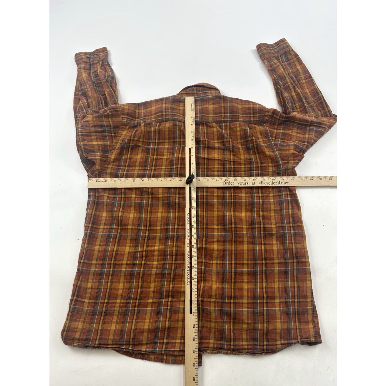 Rusty Columbia Shirt Mens Medium Rust Orange Plaid Long Sleeve Lightweight Flannel Size US M / EU 48-50 / 2 - 5 Thumbnail