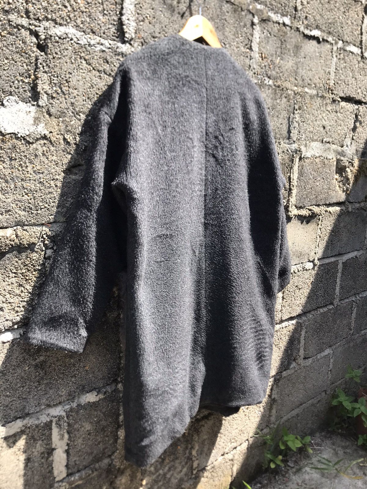 Japanese Brand × Other × Vintage Futisr Land Grey Wool Long Coat Faux Fur Pocket Size M / US 6-8 / IT 42-44 - 9 Thumbnail