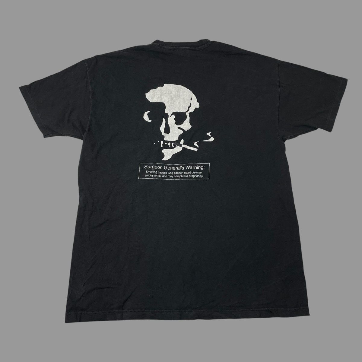 Vintage Vintage 90s surgeon general warning smoking t shirt Size US XL / EU 56 / 4 - 1 Thumbnail