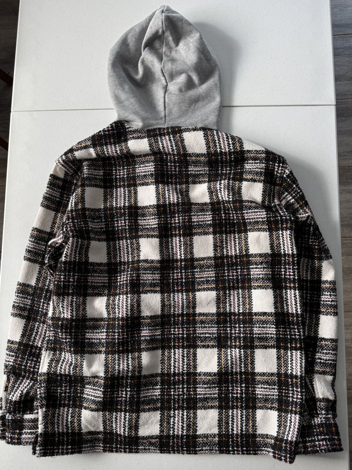 Japanese Brand AFB Hooded Flannel Shirt Size US M / EU 48-50 / 2 - 2 Thumbnail