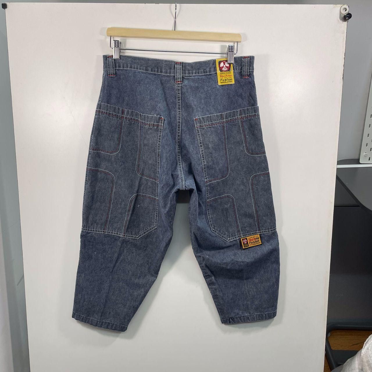Other 90s Raver Techno Denim Shorts Size US 33 - 4 Thumbnail