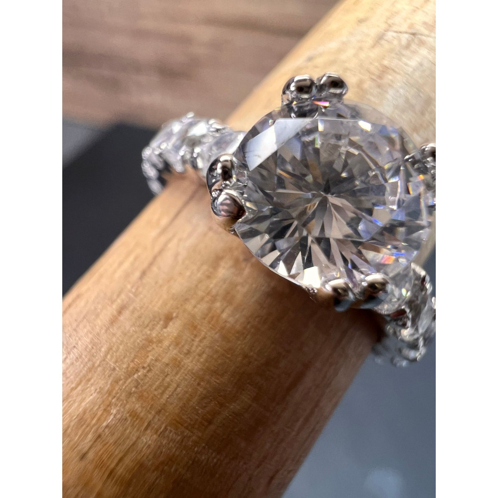 Other Cubic zirconia sterling silver ring size 7 Size ONE SIZE - 12 Thumbnail