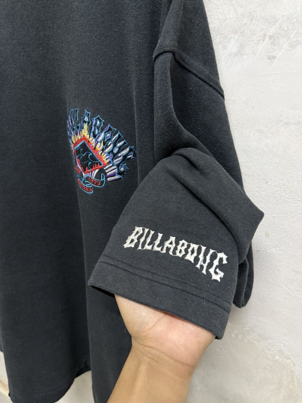 Vintage Vintage 90s Billabong Embroidery Flame Surfwear Baggy Hoodie Size US XL / EU 56 / 4 - 7 Thumbnail