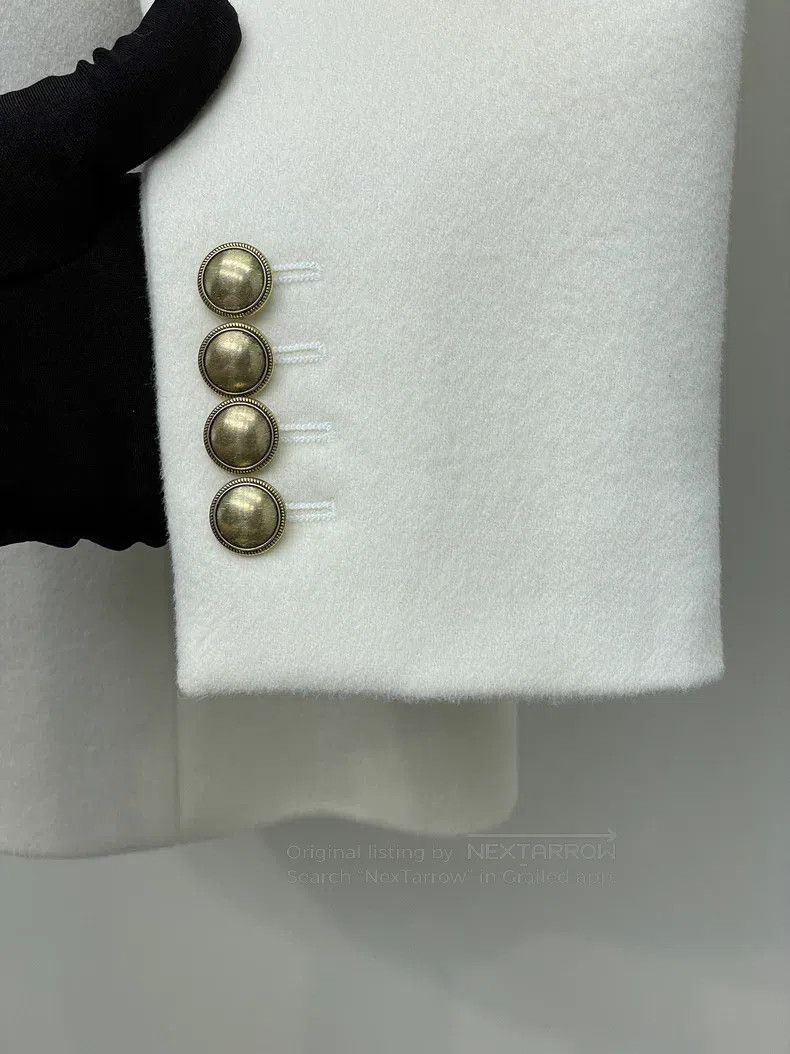 Saint Laurent Paris Saint Laurent Paris White double-breasted wool tweed suit Size XS / US 0-2 / IT 36-38 - 4 Thumbnail