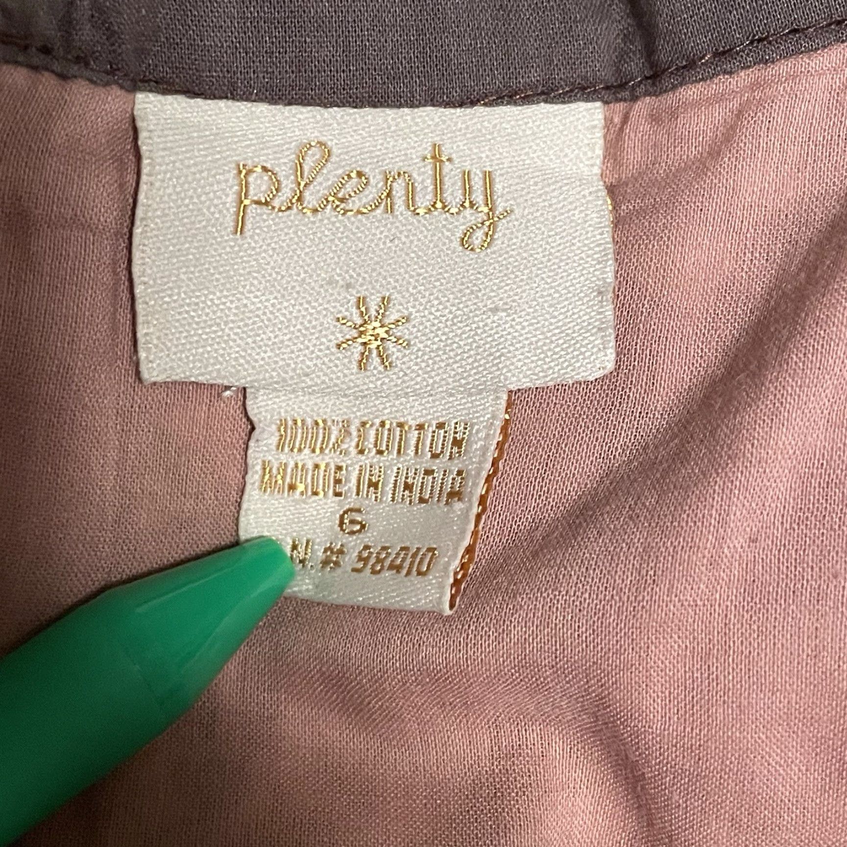 Vintage VINTAGE Plenty Cottagecore Skirt Sz 6 pink paisley crochet lace hem Shabby chic Midi A-Line Womens Size 28" / US 6 / IT 42 - 5 Thumbnail