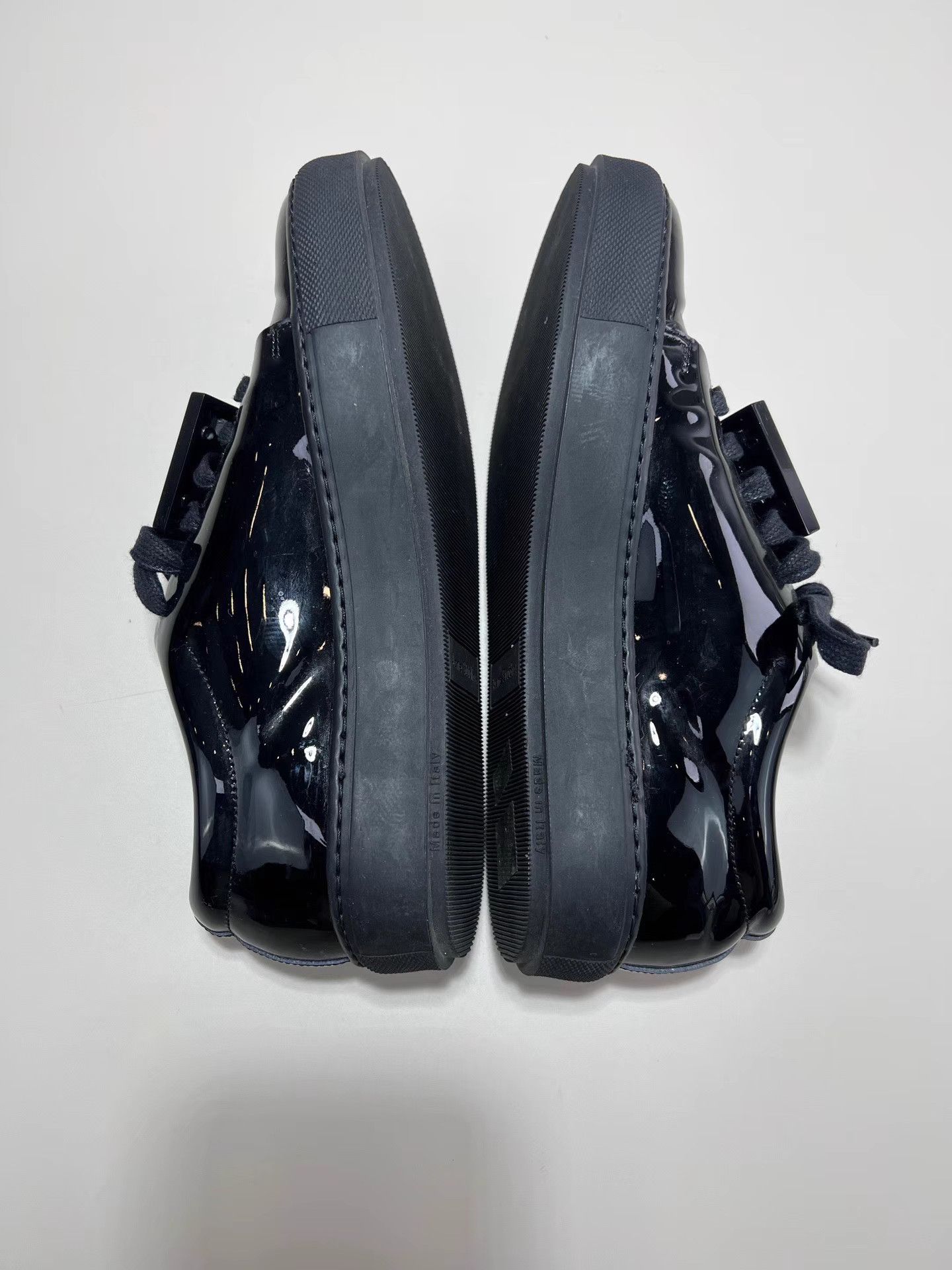 Acne Studios ACNE STUDIOS Square Face Patent Leather Sneakers Size US 7 / IT 37 - 3 Thumbnail