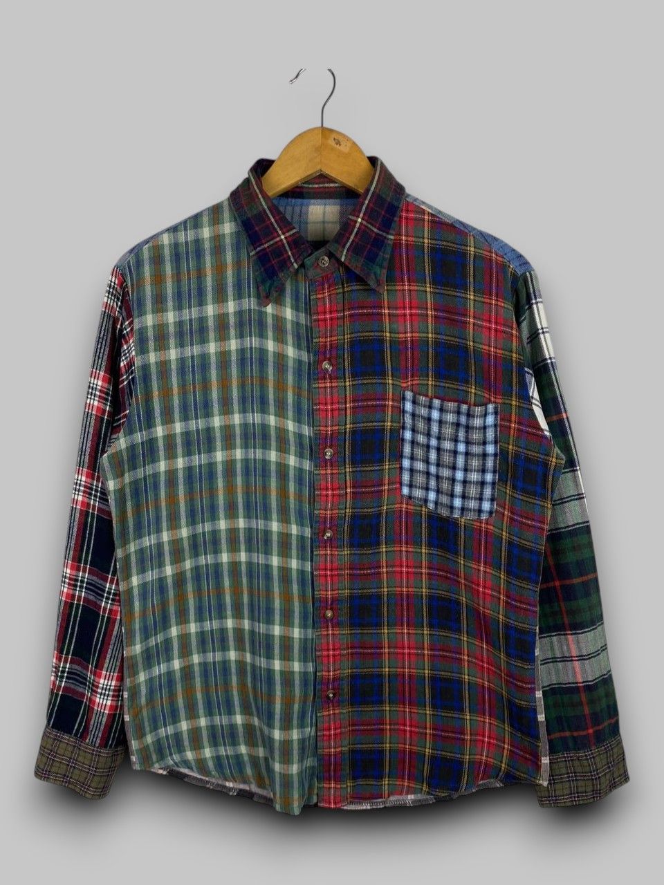 Japanese Brand japanese brand patchworks flannel shirt nice design Size US M / EU 48-50 / 2 - 1 Thumbnail