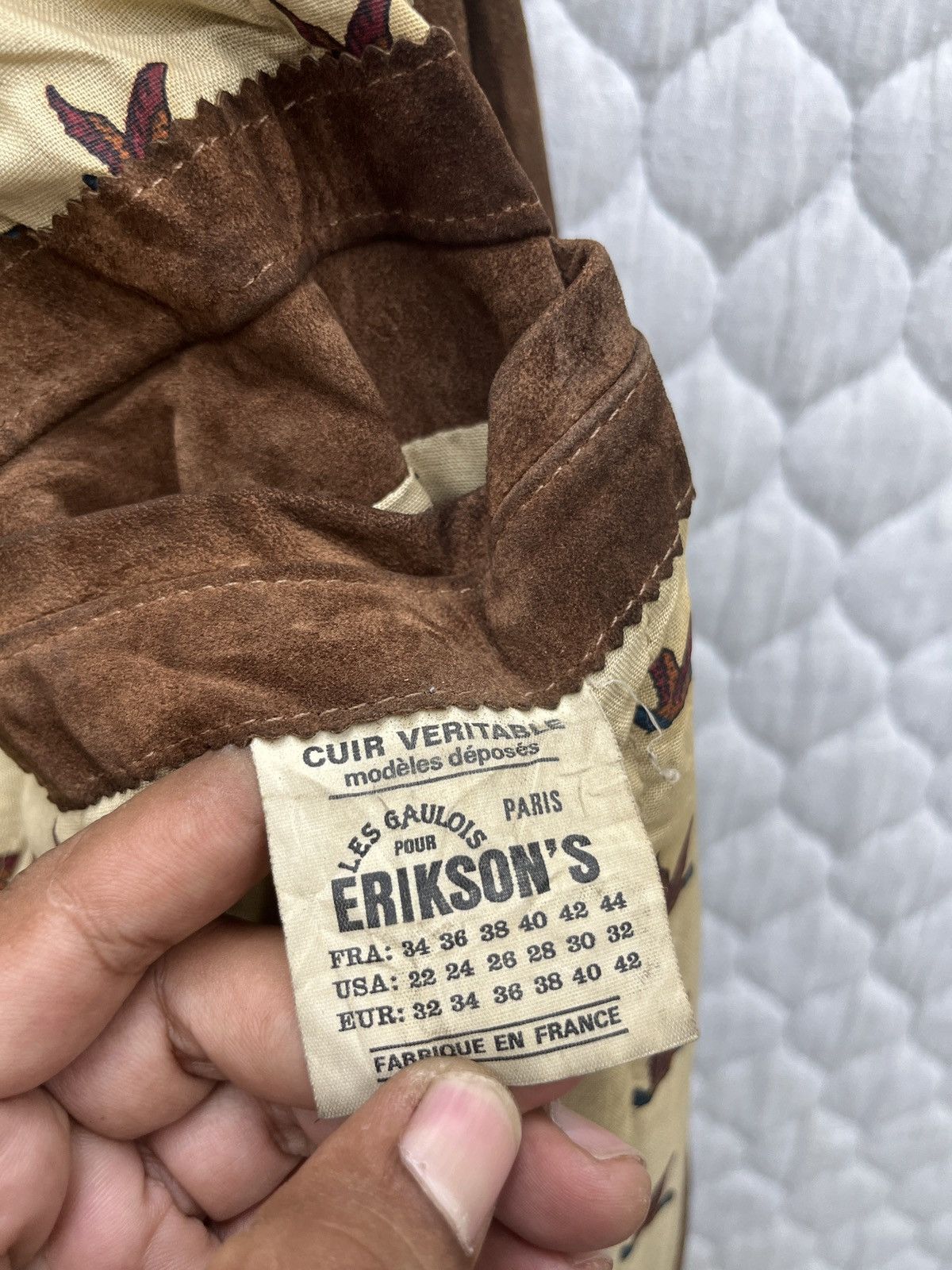 Vintage 🔥🔥🔥STEALS VINTAGE LES GAULOIS POUR ERIKSONS LEATHER JACKET Size US M / EU 48-50 / 2 - 7 Thumbnail