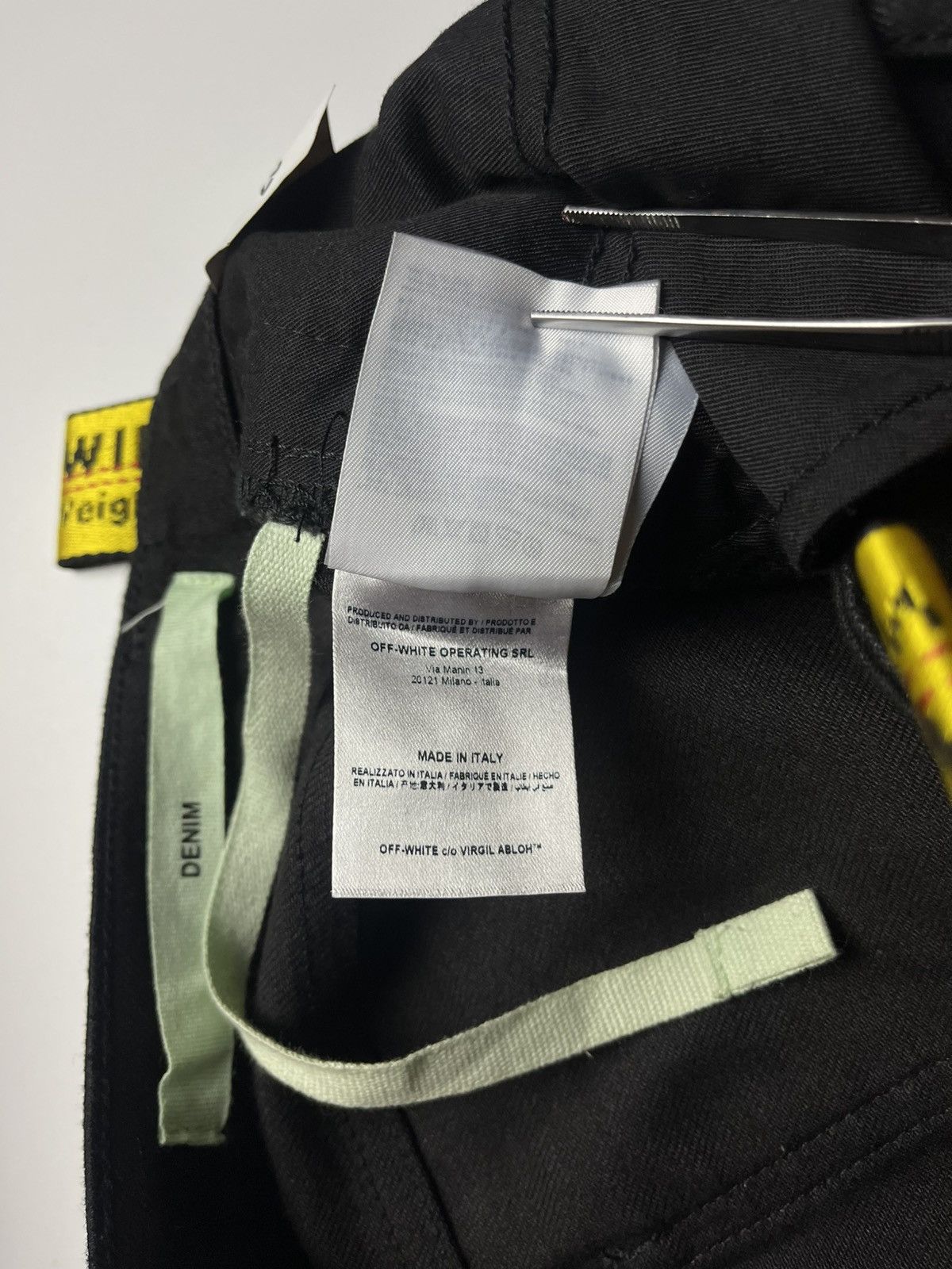Off-White Off-White Virgil Abloh Era Waxed Jeans Industrial Stripe Size 26" / US 2 / IT 38 - 14 Thumbnail