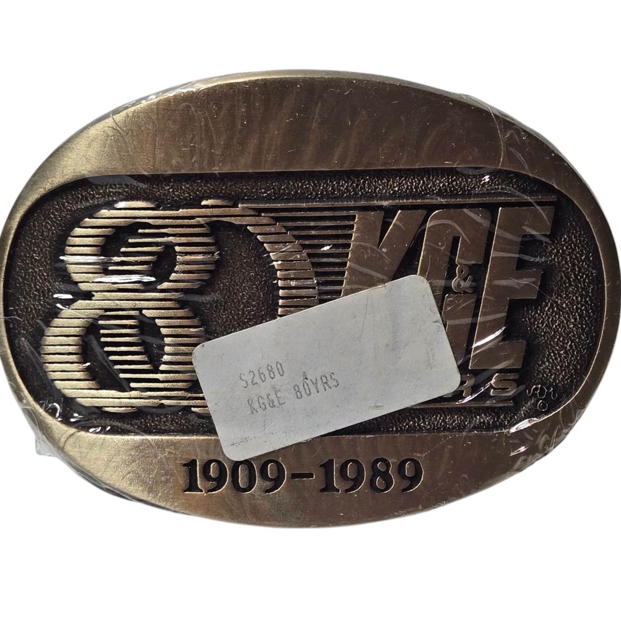 Other Kansas Gas And Electric KGE Belt Buckle NOS KS 80 Years 1989 Size ONE SIZE - 2 Thumbnail
