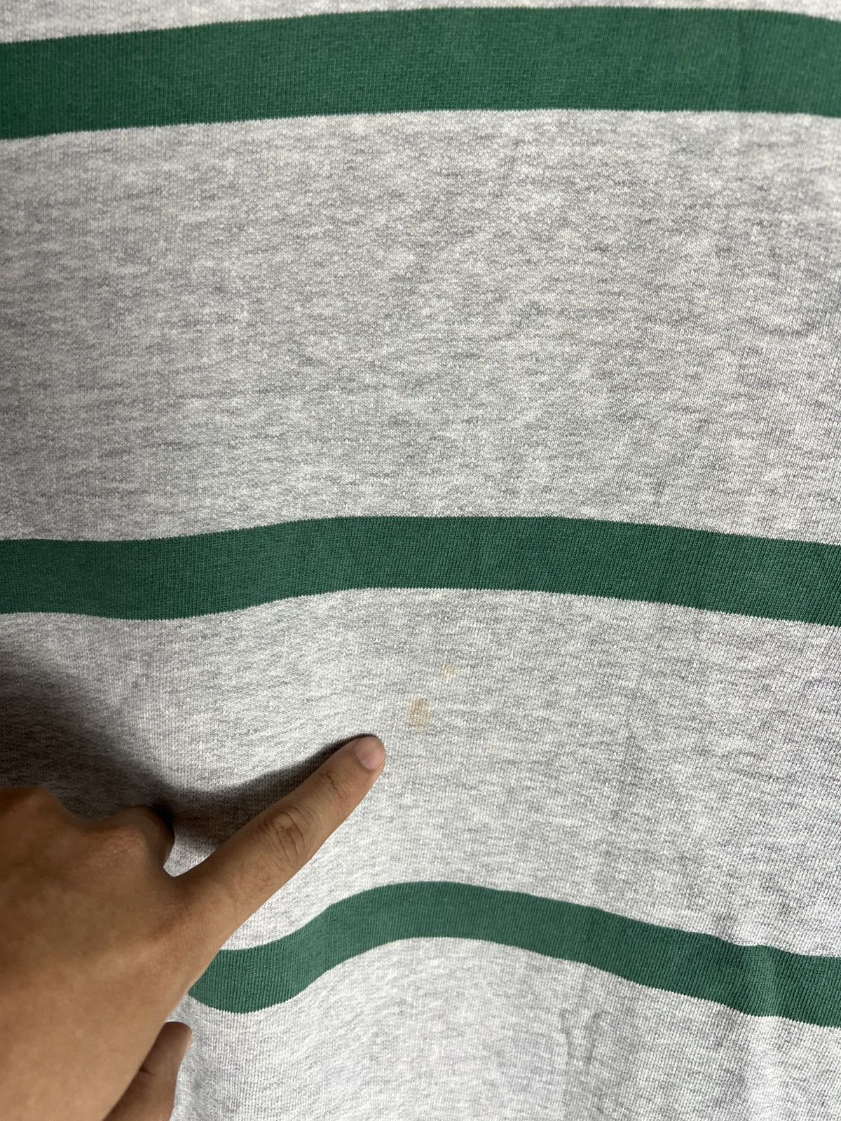 Polo Ralph Lauren Polo Ralph Lauren Vintage Striped Sweatshirt Worn Distressed Size US M / EU 48-50 / 2 - 9 Thumbnail