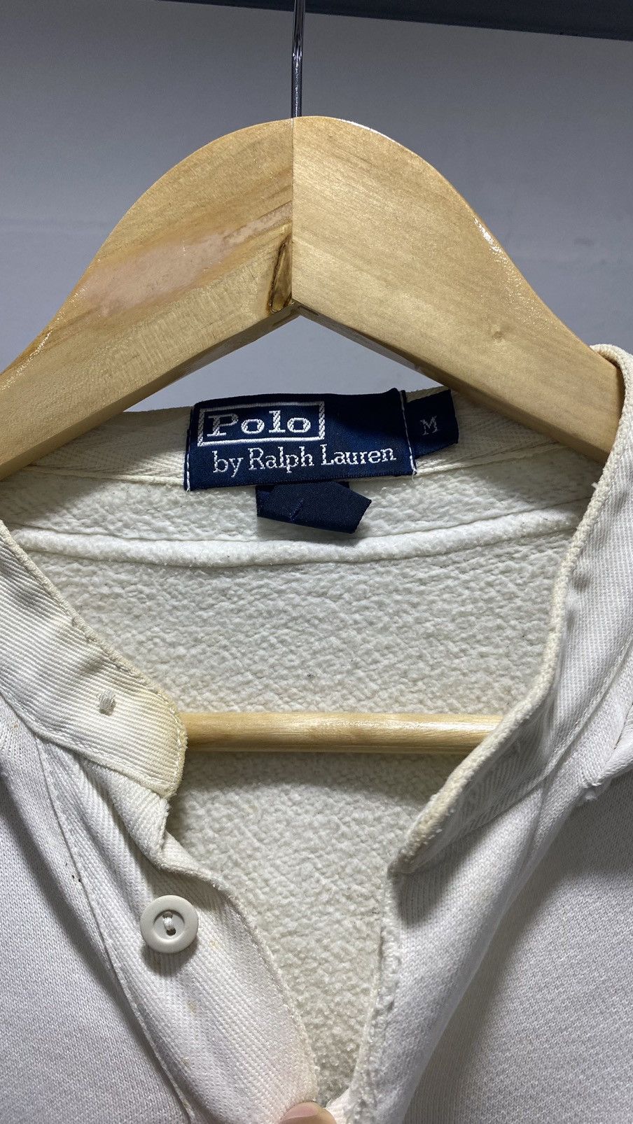 Designer × Polo Ralph Lauren × Vintage Polo Ralph Lauren Henley Hoodie Size US M / EU 48-50 / 2 - 12 Thumbnail