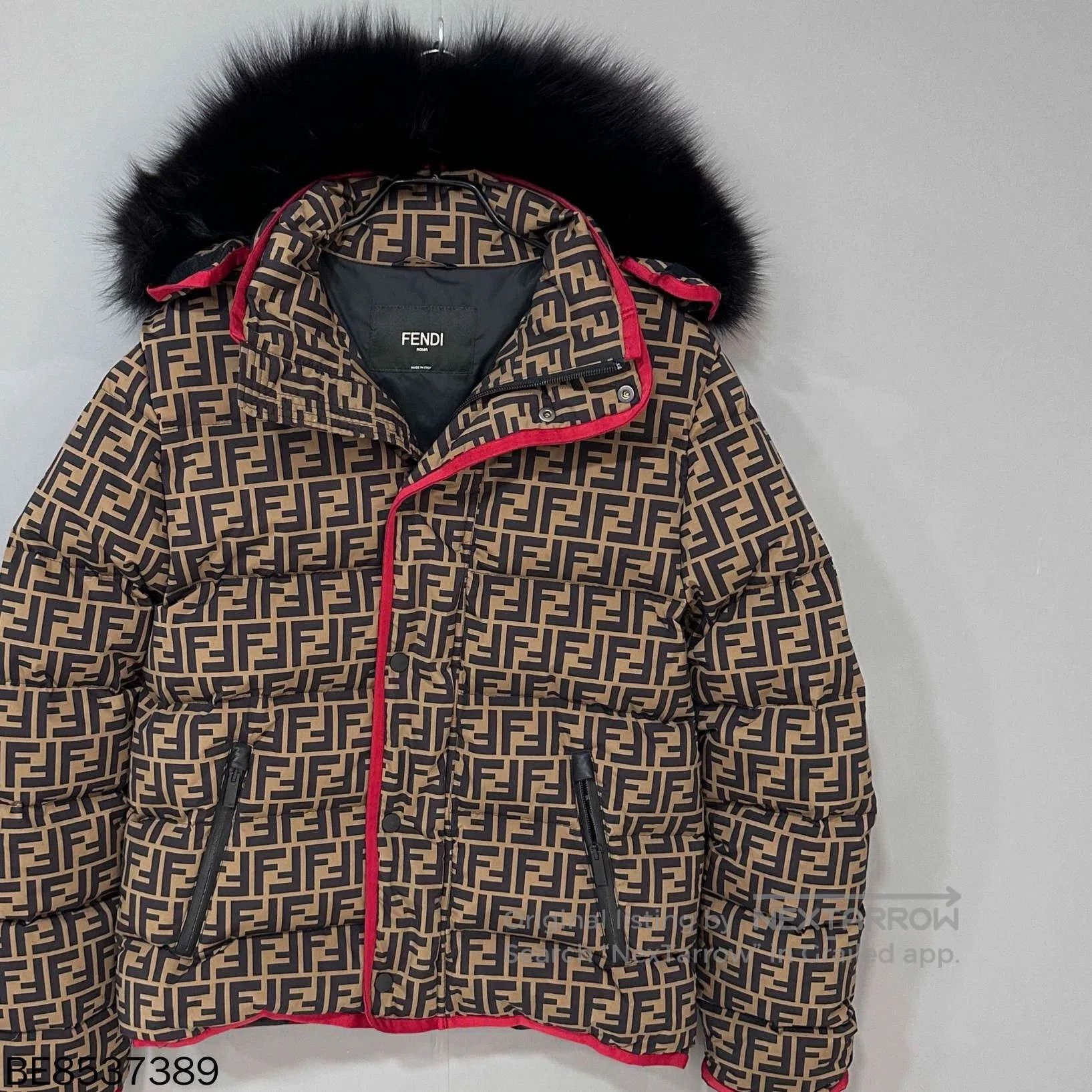 Fendi Fendi Fox Fur Collar FF Print Down Jacket. Size US S / EU 44-46 / 1 - 2 Thumbnail