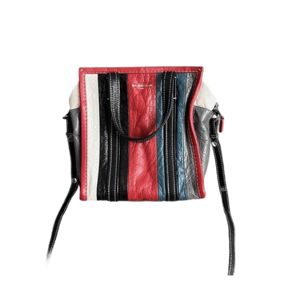 Balenciaga Balenciaga Bazar Multi-Color Striped Tote Bag One Size Size ONE SIZE - 1 Thumbnail