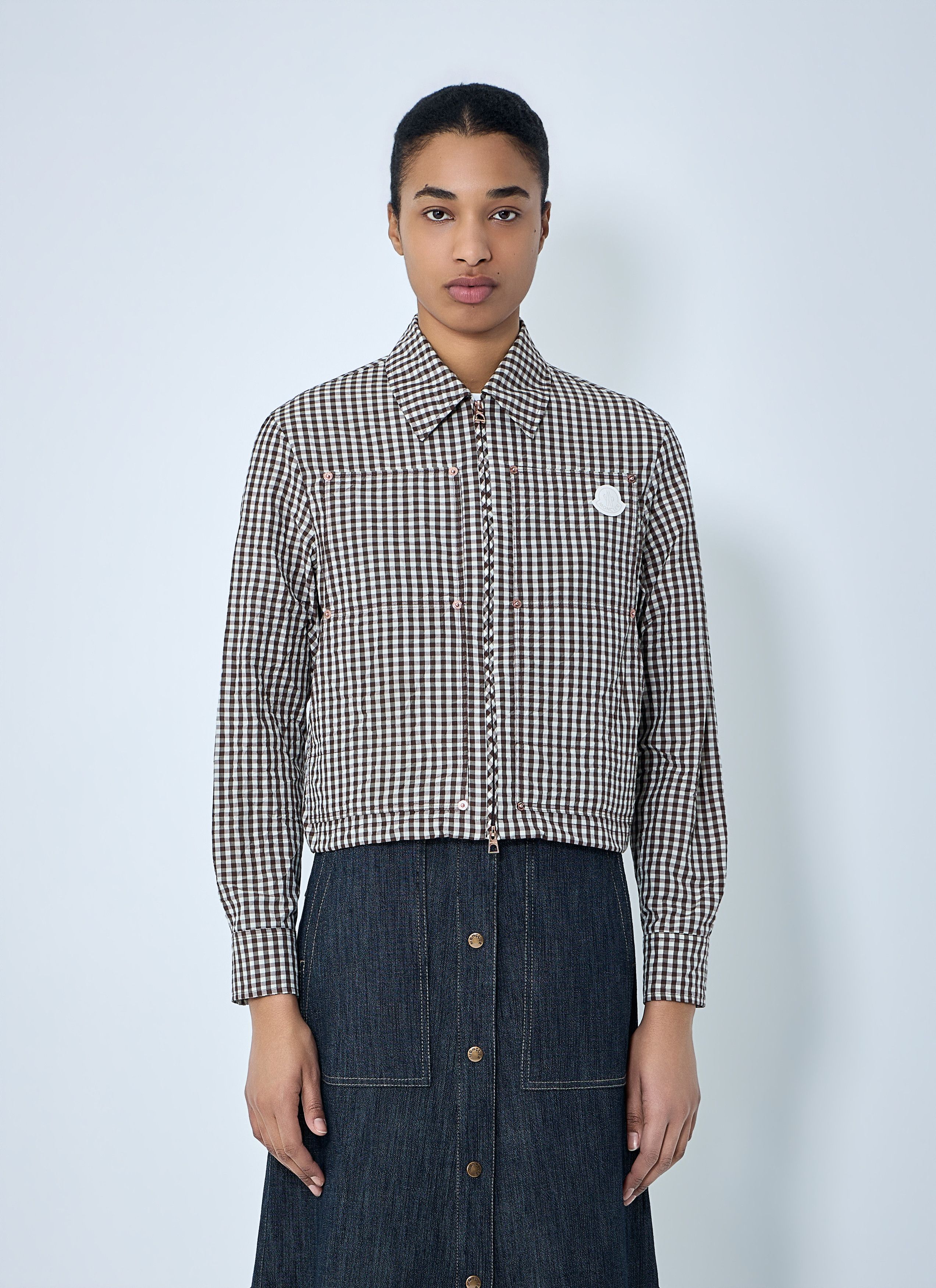 Moncler Gingham Check Shirt Jacket Size M / US 6-8 / IT 42-44 - 1 Thumbnail
