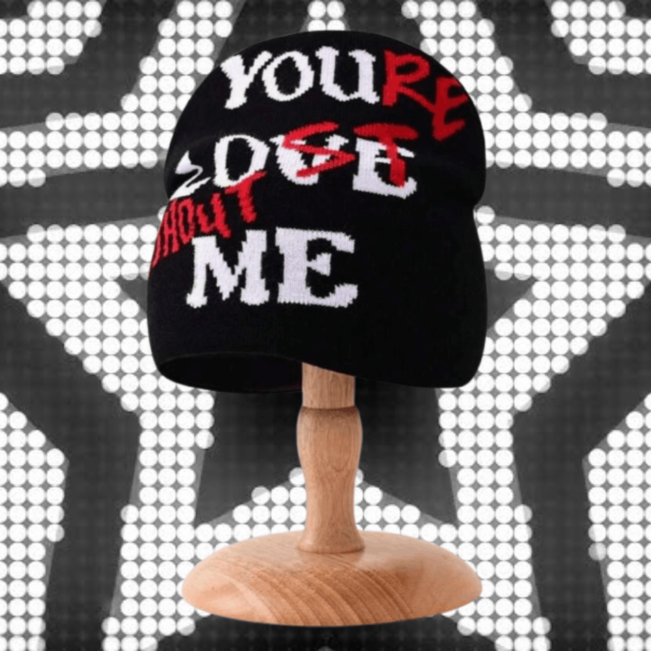 Other "You Love Me" Illusion Knitted Skull Hat by BL4NKF4CE Size ONE SIZE - 2 Thumbnail