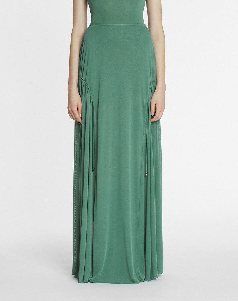 Lanvin o1y0326 Maxi Skirt in Sage Green Size 28" / US 6 / IT 42 - 3 Thumbnail
