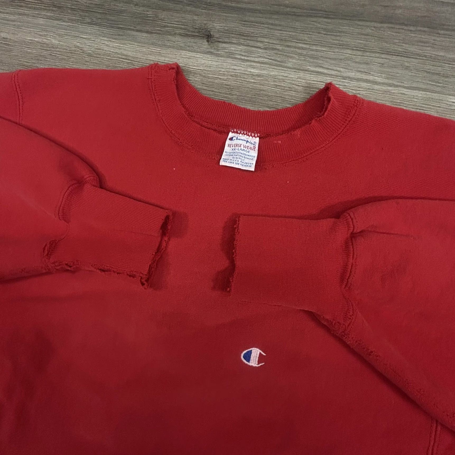 Champion VINTAGE Champion Sweatshirt Mens 2XL Red Reverse Weave Crewneck Made in USA Size US XXL / EU 58 / 5 - 6 Thumbnail