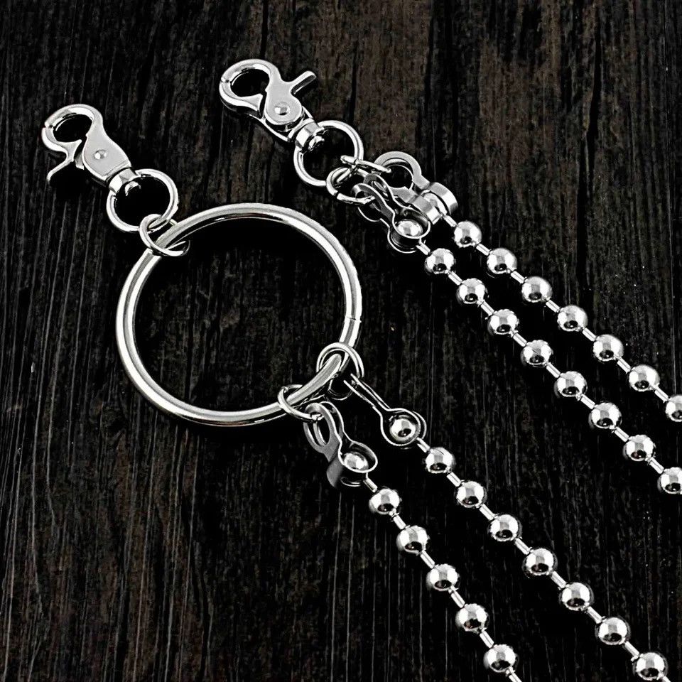 Jewelry Double Bead Chain Punk Rock Fashion Pants Chain Size ONE SIZE - 3 Thumbnail