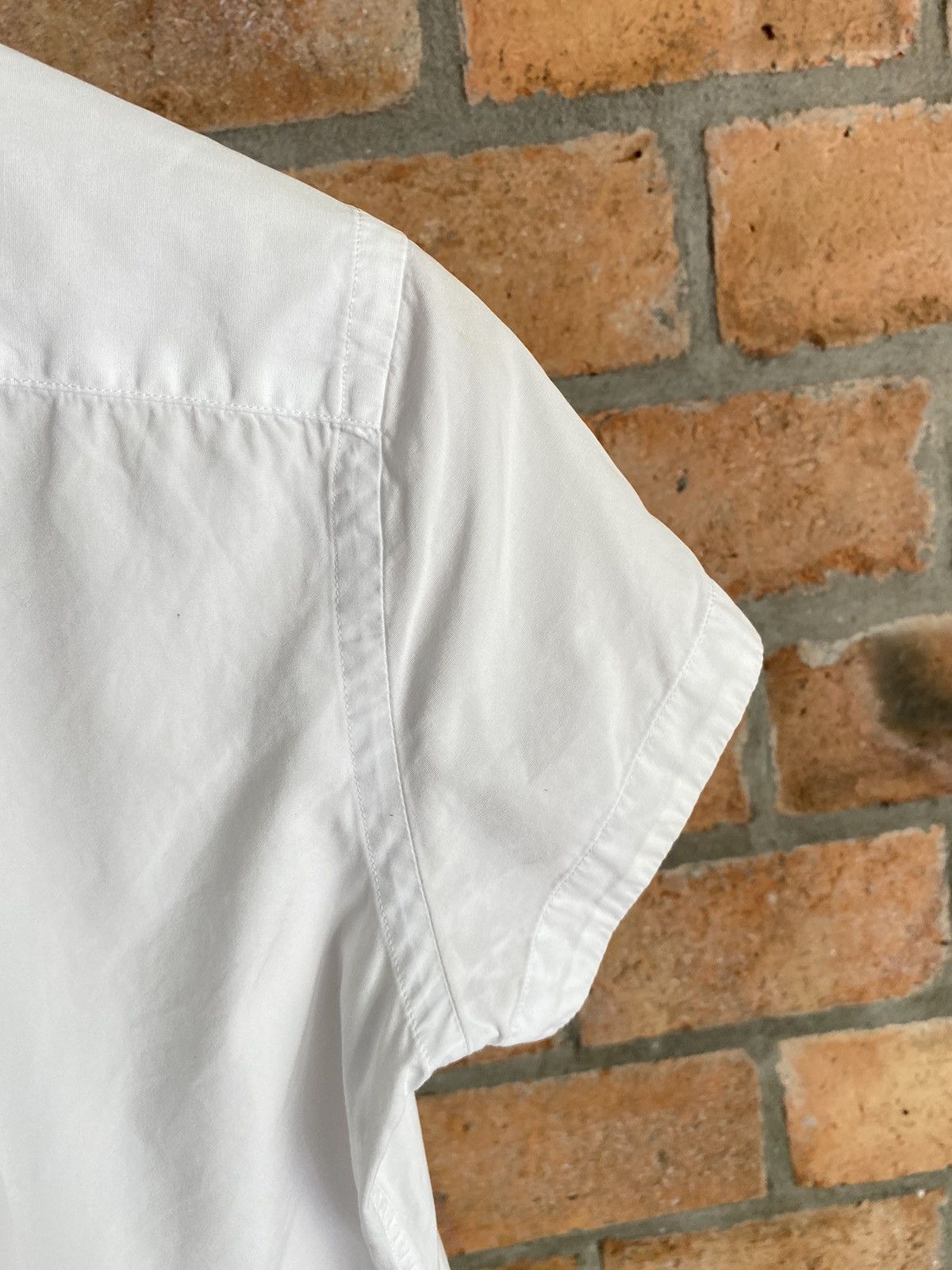Polo Ralph Lauren POLO RALPH LAUREN White Short-Sleeve Button-Up Shirt Size M / US 6-8 / IT 42-44 - 17 Thumbnail