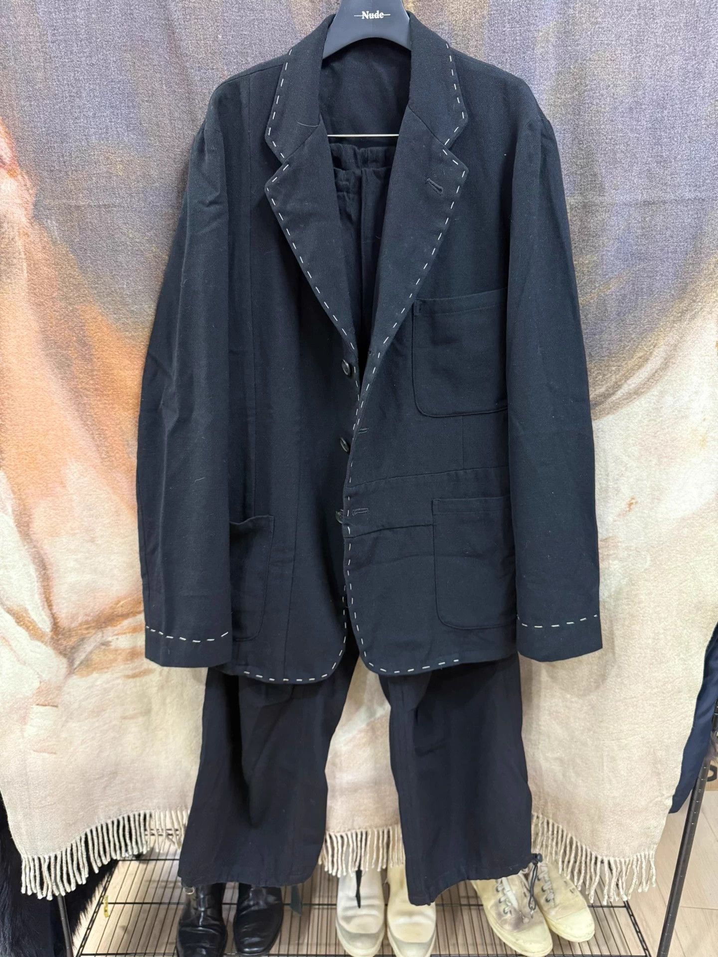 Yohji Yamamoto Yohji Yamamoto Y's for Men Wool Suit Kiko Kostadinov Style Size 54L - 2 Thumbnail