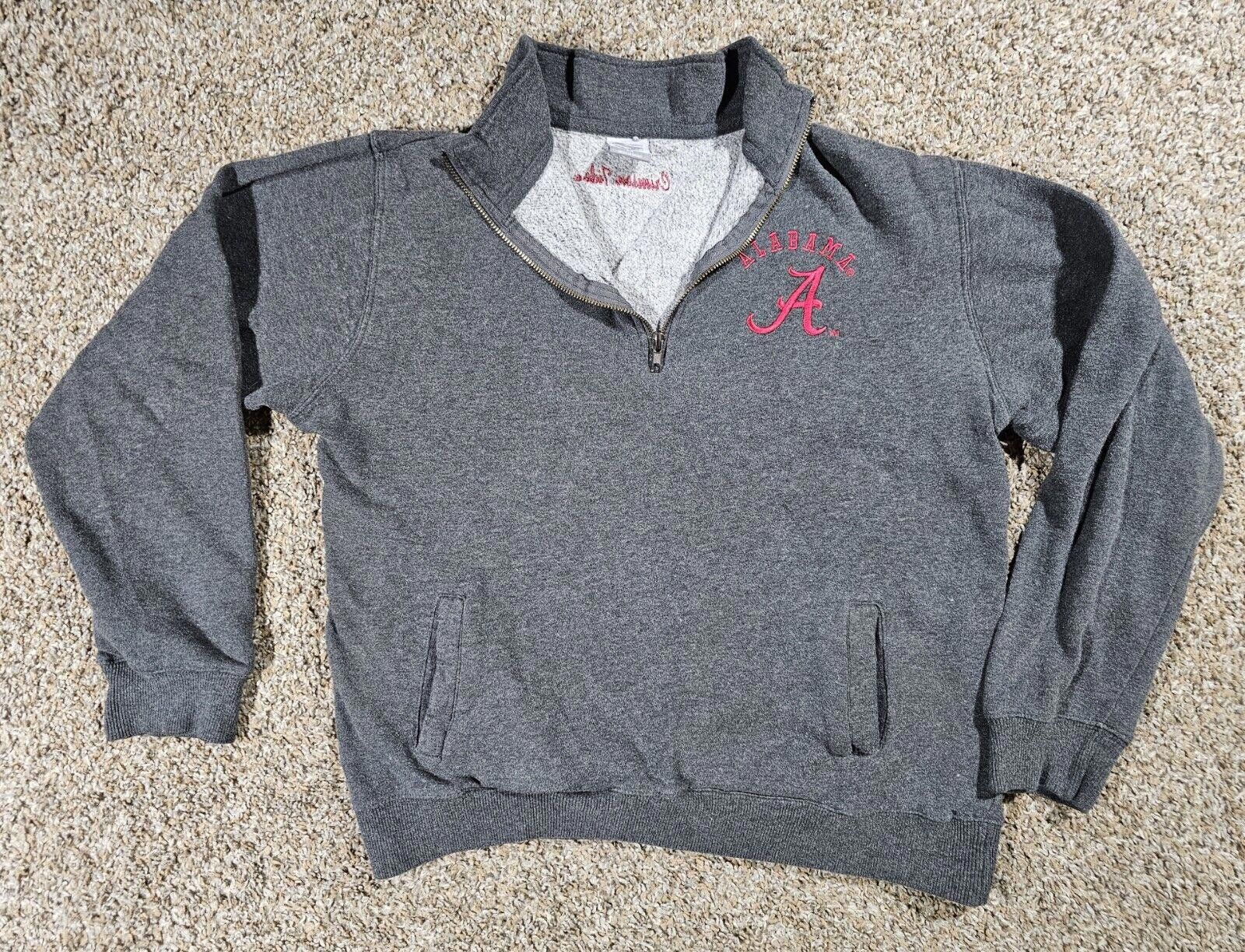 Designer Alabama Crimson Tide Gray Pullover 1/4Zip Stadium Athletic M Size ONE SIZE - 1 Thumbnail