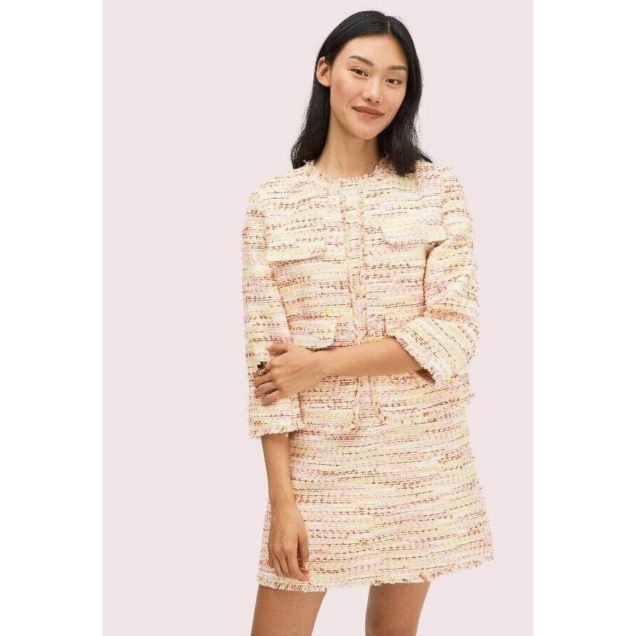 Kate Spade Kate Spade New York Multi Tweed Jacket, Size 4, Size S / US 4 / IT 40 - 2 Thumbnail