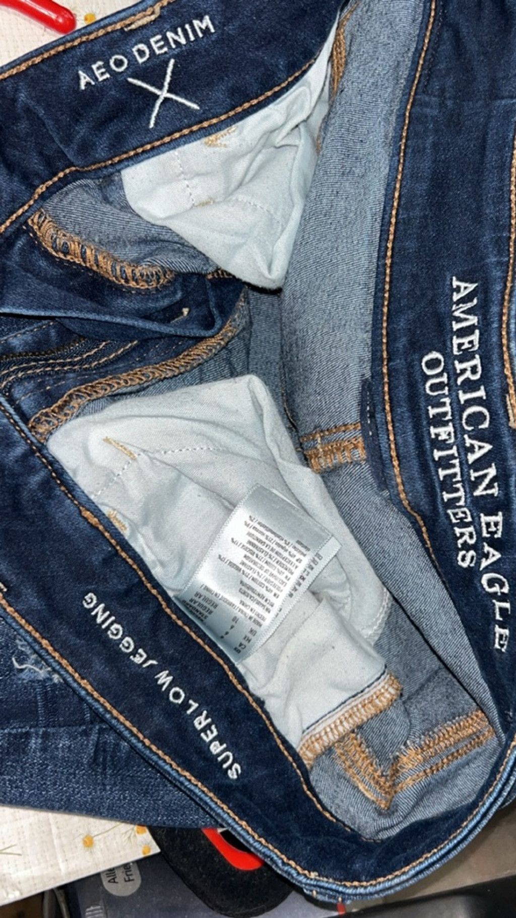 American Eagle Outfitters Women's American Eagle Outfitters Blue Distressed Skinny Jea Size 28" / US 6 / IT 42 - 6 Thumbnail