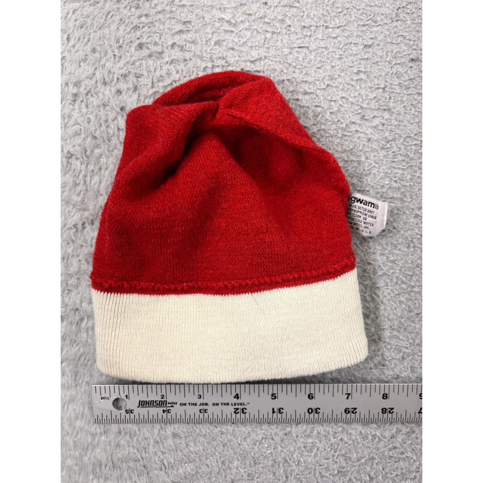 Vintage Wigwam Beanie Hats Adult One Size Red Knit Wool Made USA Lined Insulated Winter Size ONE SIZE - 5 Thumbnail