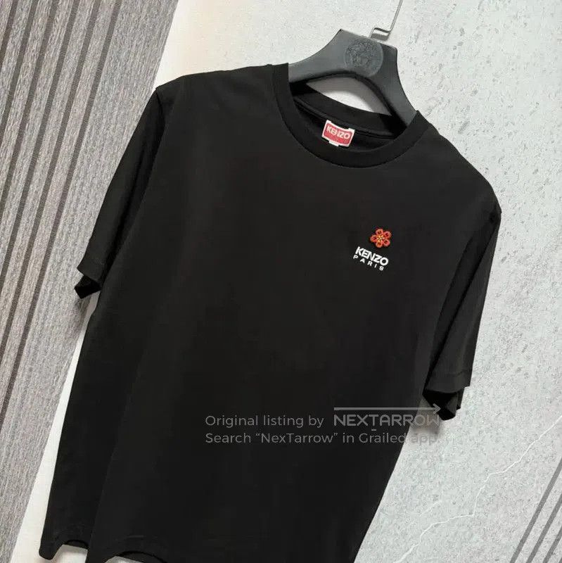 Kenzo KENZO Black Cotton Embroidered Logo T-Shirt . Size US M / EU 48-50 / 2 - 7 Thumbnail