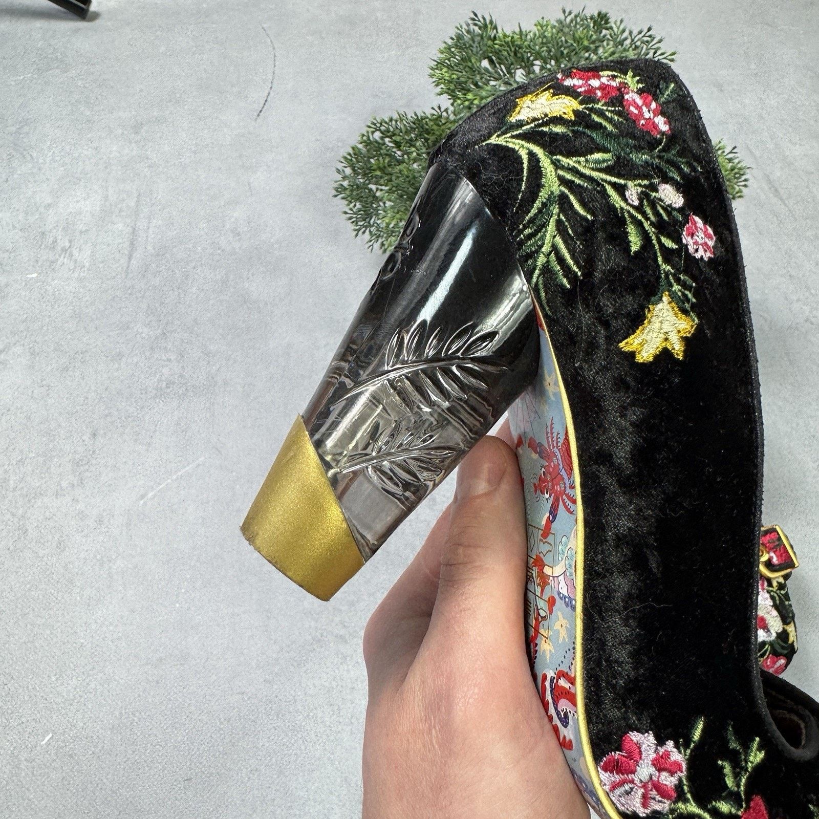 Vintage Irregular Choice Men Floral Heels Avant Garde Pumps 39 Us 9 Size US 9 / IT 39 - 4 Thumbnail