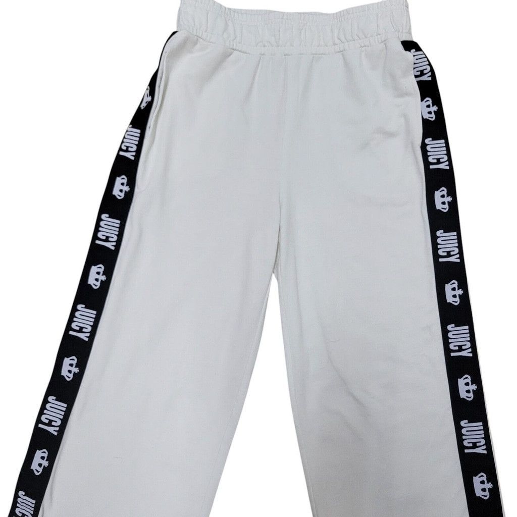 Juicy Couture Juicy by Juicy Couture Hi-Rise Track Pants Cream Size Medium Size 26" / US 2 / IT 38 - 7 Thumbnail