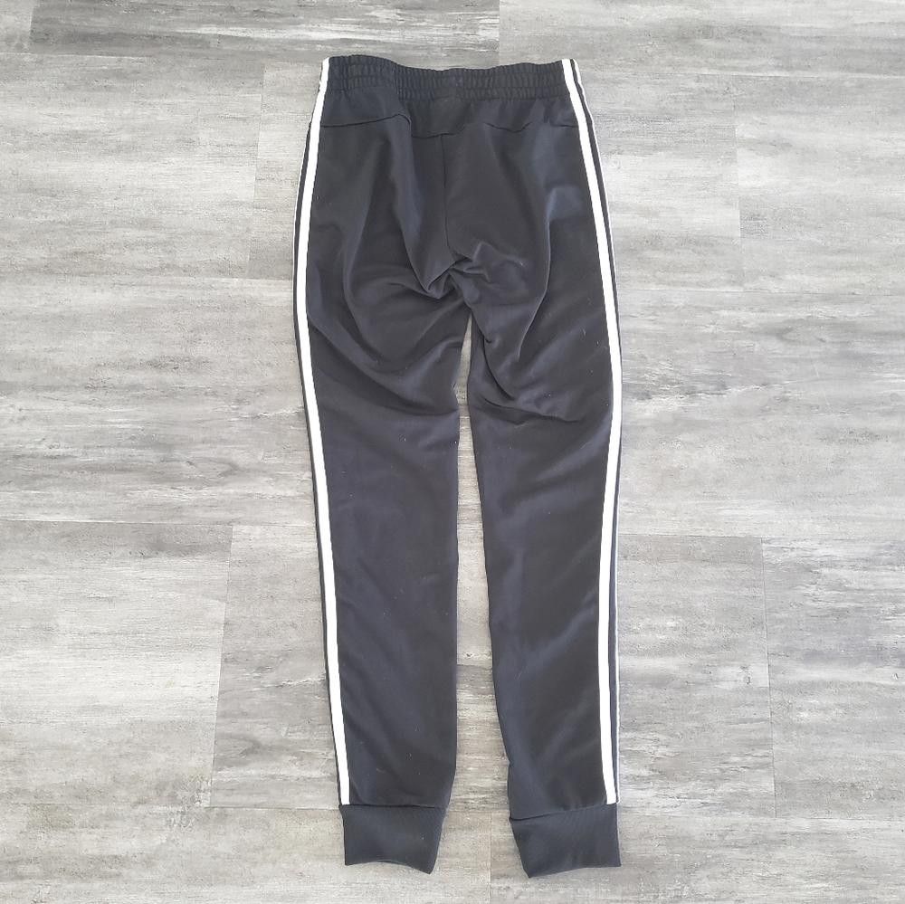 Adidas Black White Striped Adidas Track Pant Size 26" / US 2 / IT 38 - 2 Thumbnail