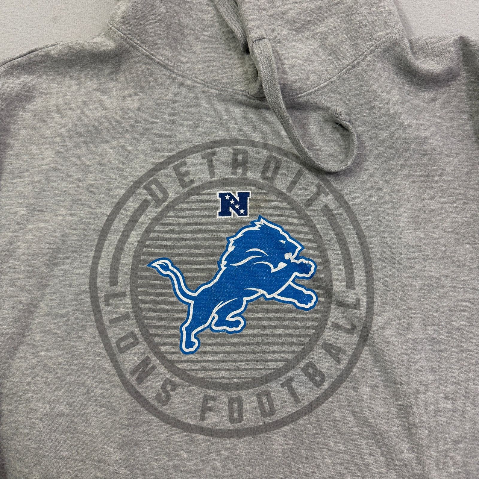 Vintage Detroit Lions Hoodie Men's Extra Large Gray Blue Pullover Size US XL / EU 56 / 4 - 3 Thumbnail
