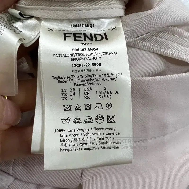 Fendi Fendi Summer Pink Cotton Casual Pants . Size 28" / US 6 / IT 42 - 3 Thumbnail