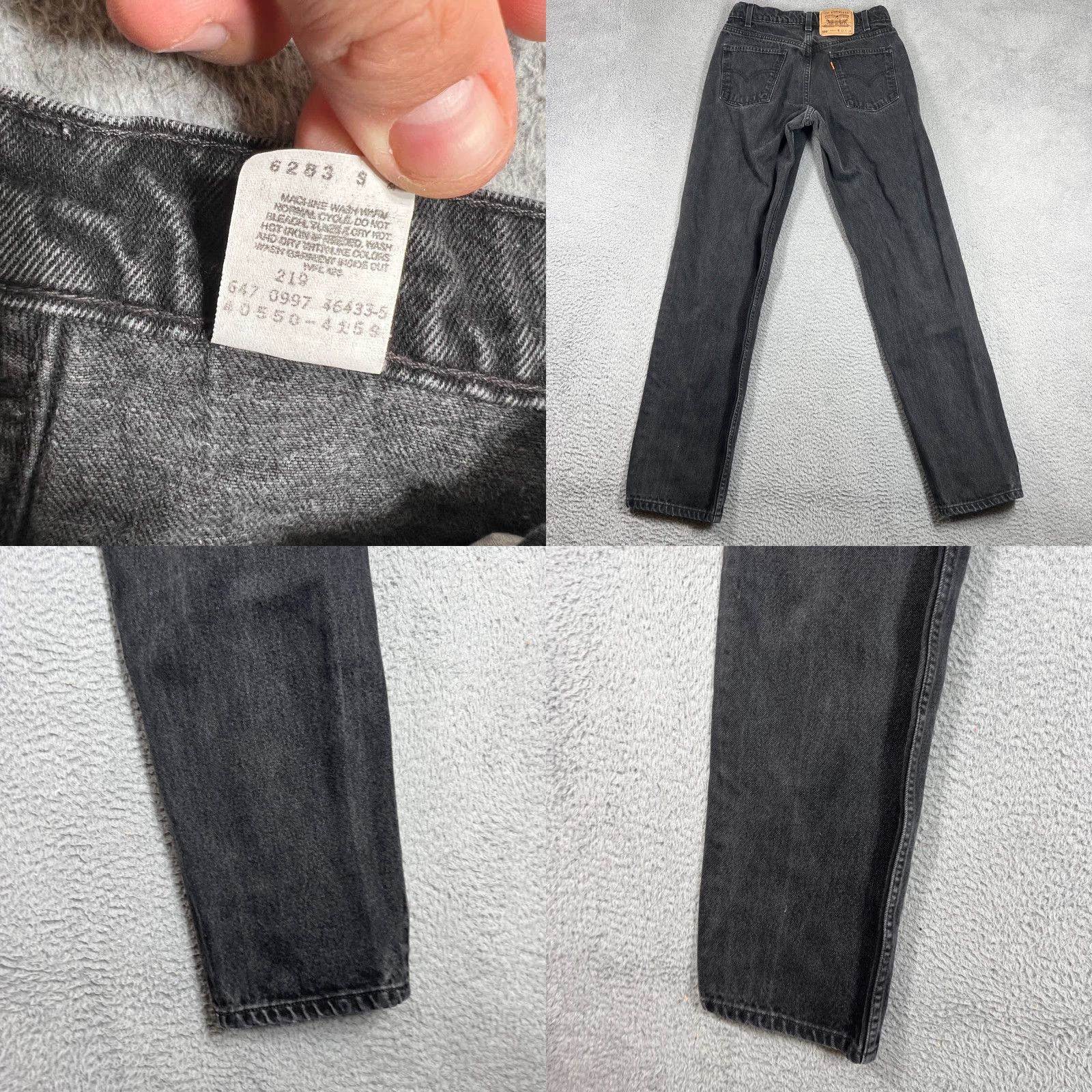 Levi's VINTAGE Levi's 550 Jeans Mens Sz 32x34 Tapered Relaxed Fit Black Denim 90s Retro Size US 32 / EU 48 - 8 Thumbnail