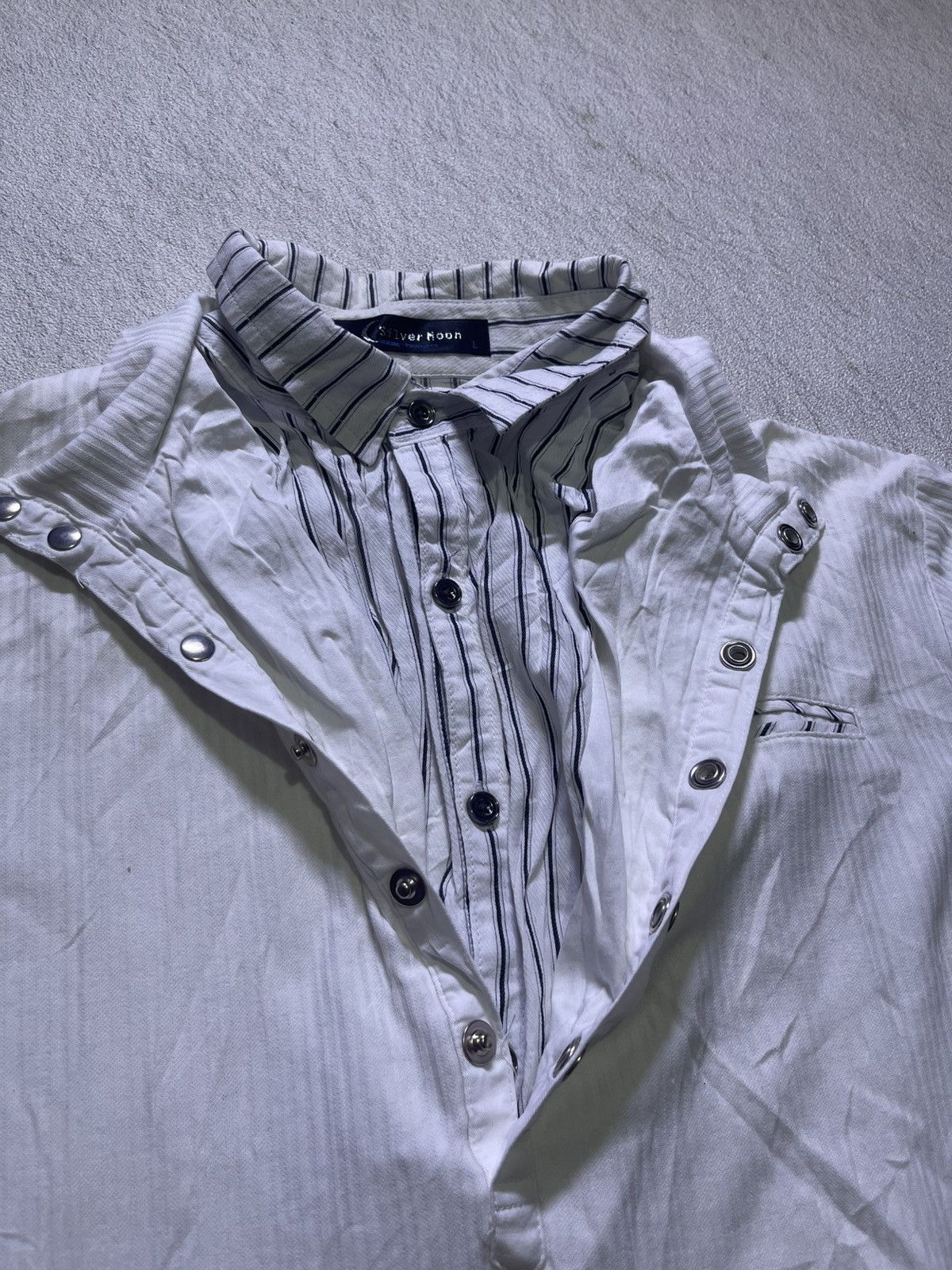 Japanese Brand Y2K SILVER MOON short sleeve tshirt Size US M / EU 48-50 / 2 - 5 Thumbnail