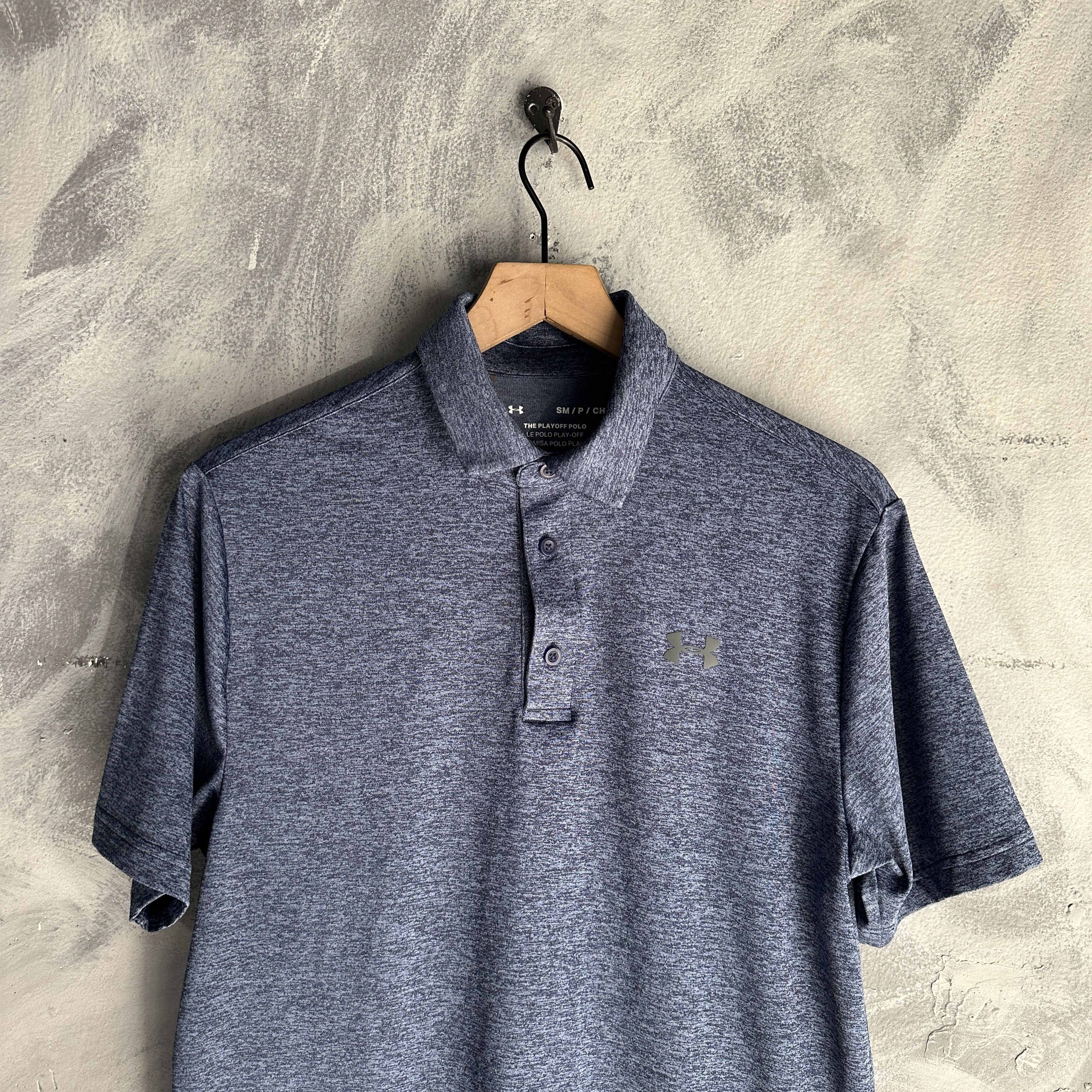 Under Armour Under Armour Playoff Polo Shirt Mens Small Blue Performance Size US S / EU 44-46 / 1 - 1 Thumbnail