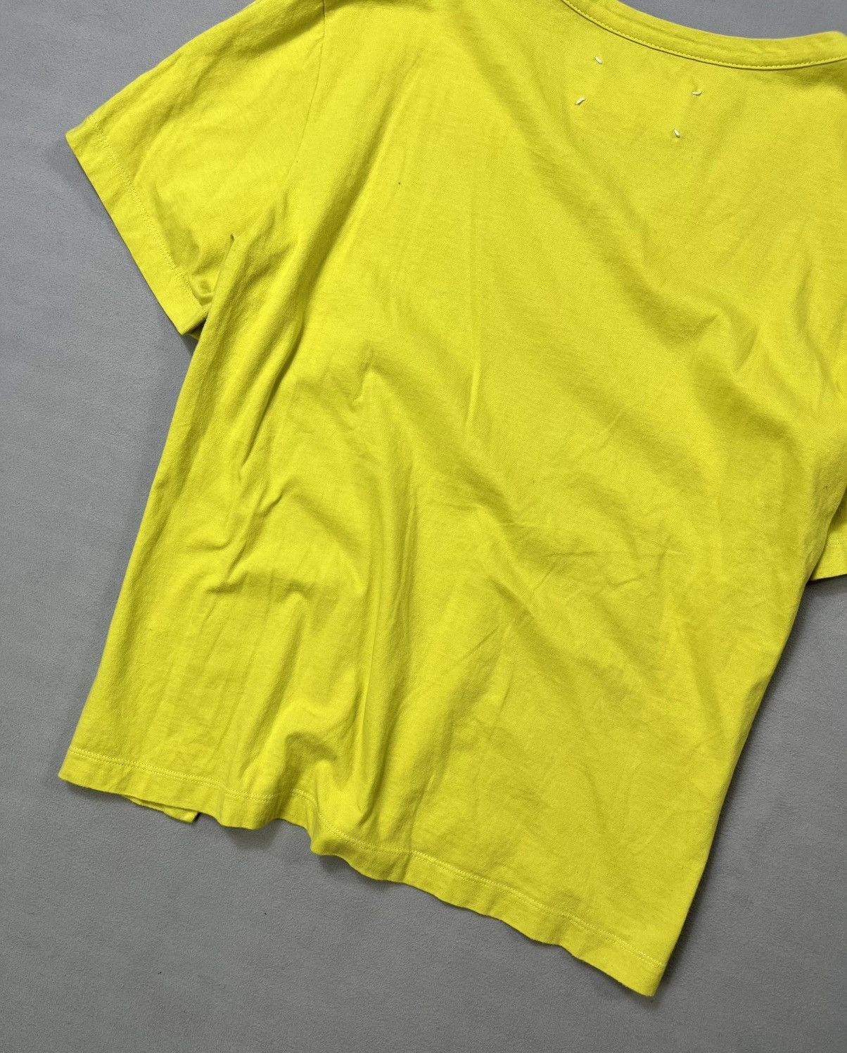 Maison Margiela Maison Margiela Line 1 FW2015 Layered Seam V-Neck T-Shirt a Size S / US 4 / IT 40 - 13 Thumbnail
