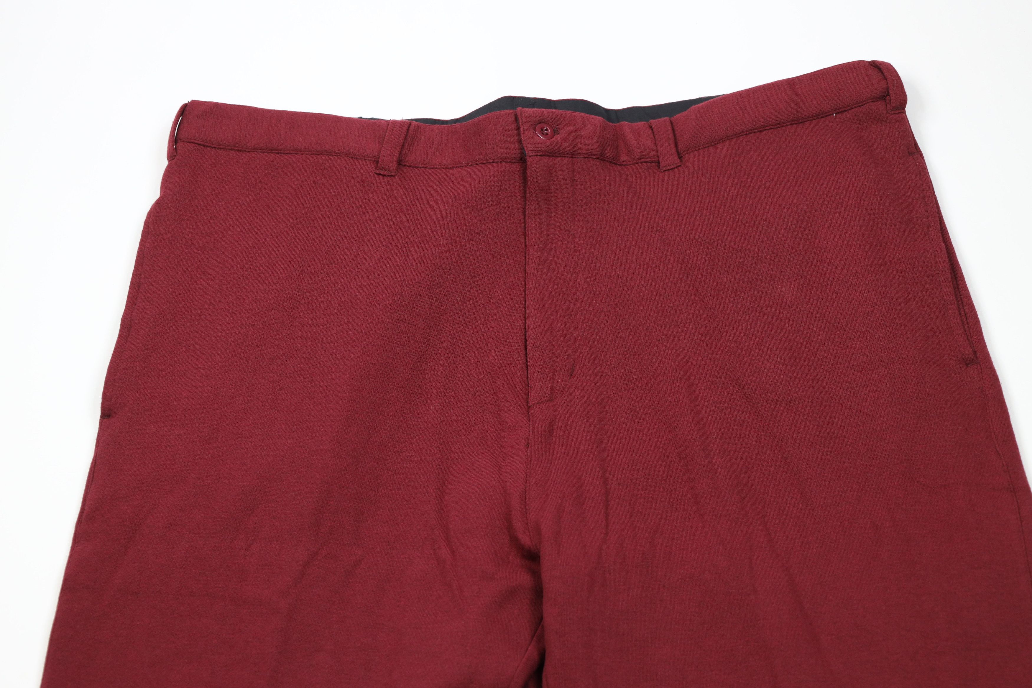 Vintage Vintage 90s Streetwear Wide Leg Sweatpants Chino Pants Red Size US 44 / EU 60 - 2 Thumbnail