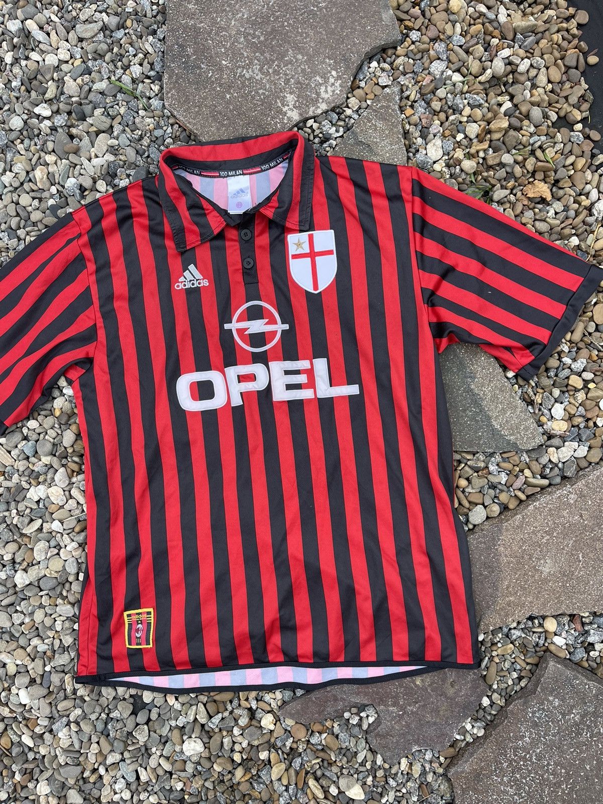 Adidas × Vintage 1999/2000 Adidas Milan #7 Shevchenko vintage soccer jersey Size US XL / EU 56 / 4 - 3 Thumbnail