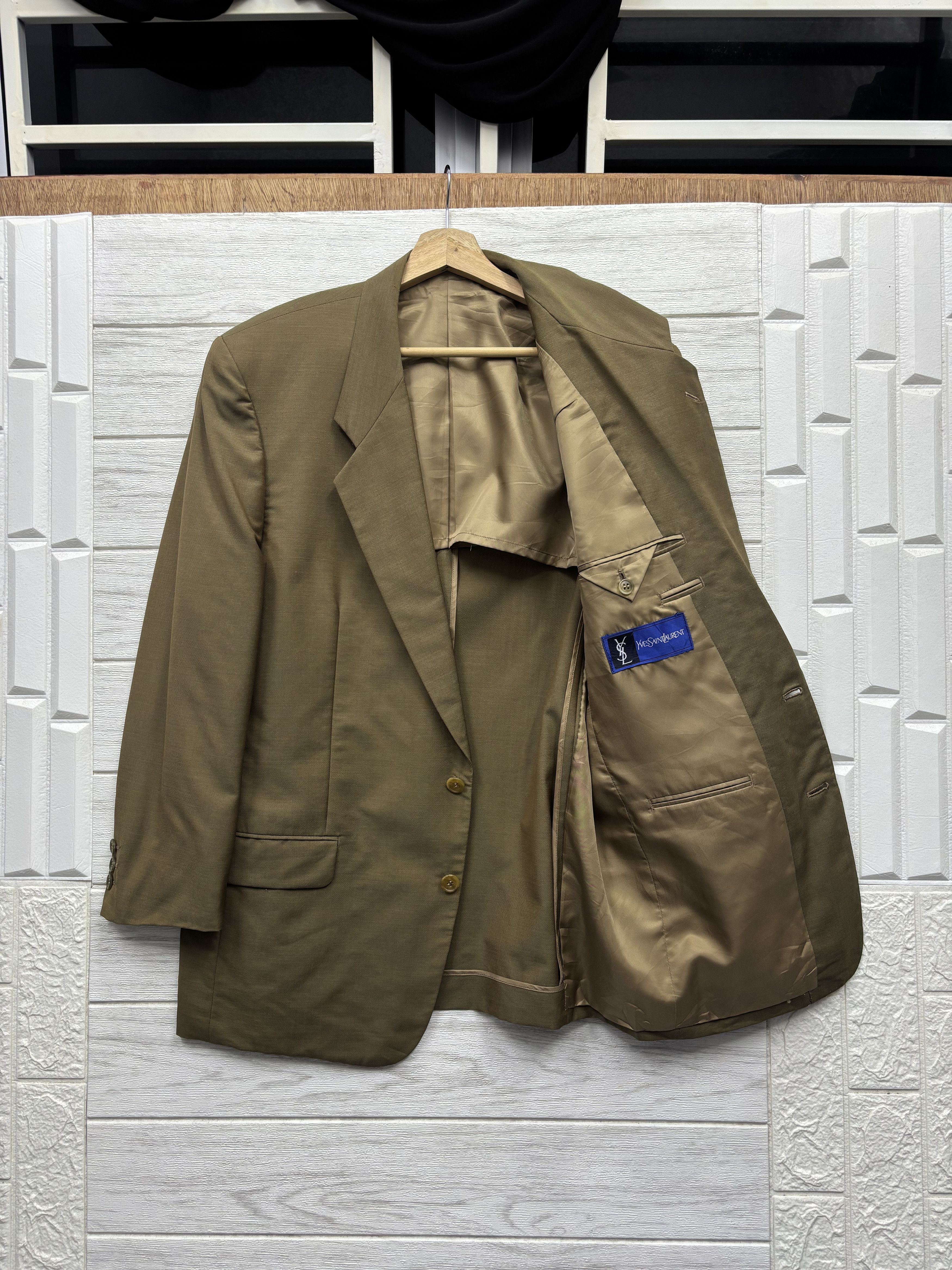 Japanese Brand × Vintage × Yves Saint Laurent 🔥VINTAGE YSL YVES SAINT LAURENT BLAZER COAT JACKET Size 48R - 4 Thumbnail