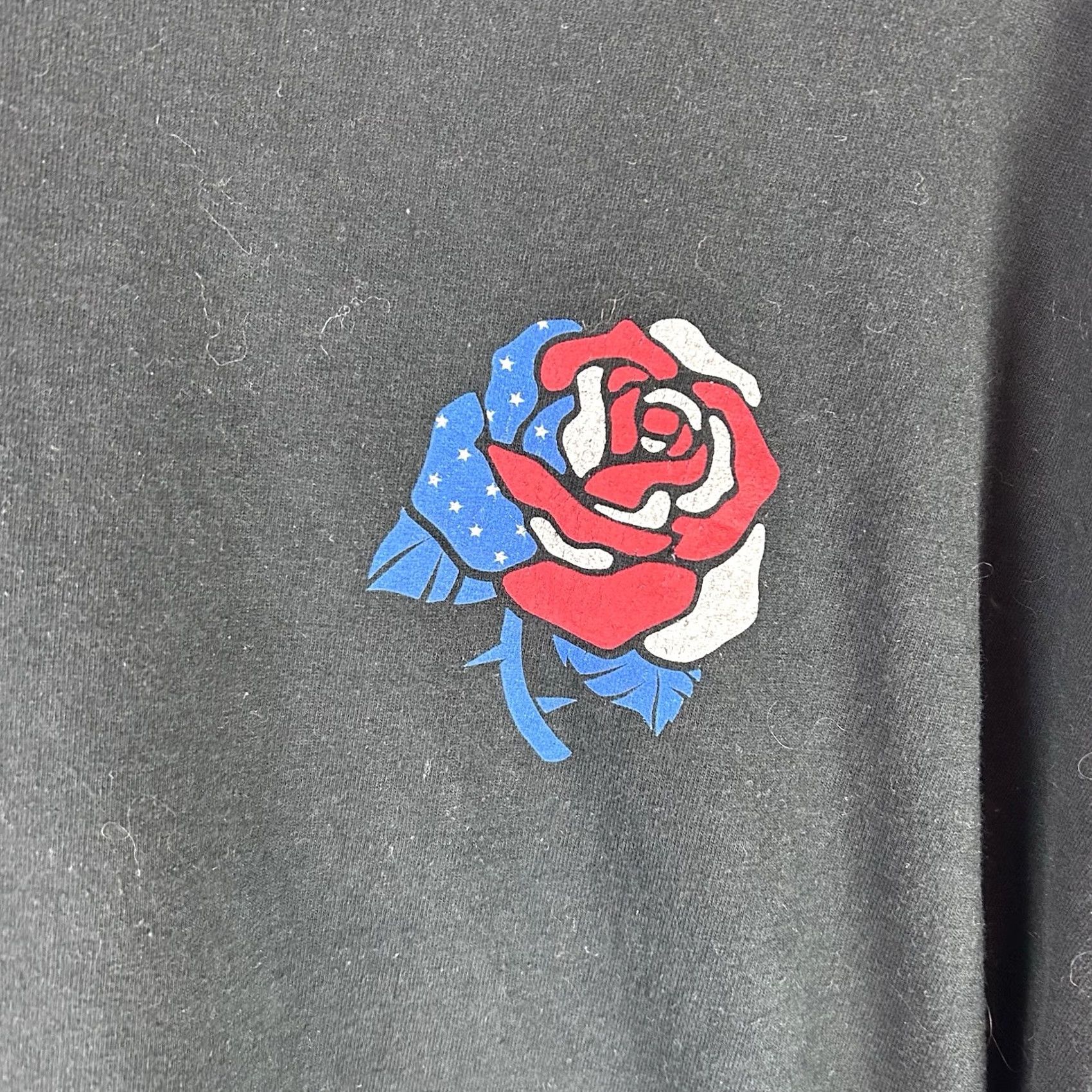 Vintage Grunt Style Long Sleeve Shirt Mens 2X Black One Flag One Land One Heart Cowboy Patriotic Logo Crew Neck T-Shirt Size US XXL / EU 58 / 5 - 2 Thumbnail