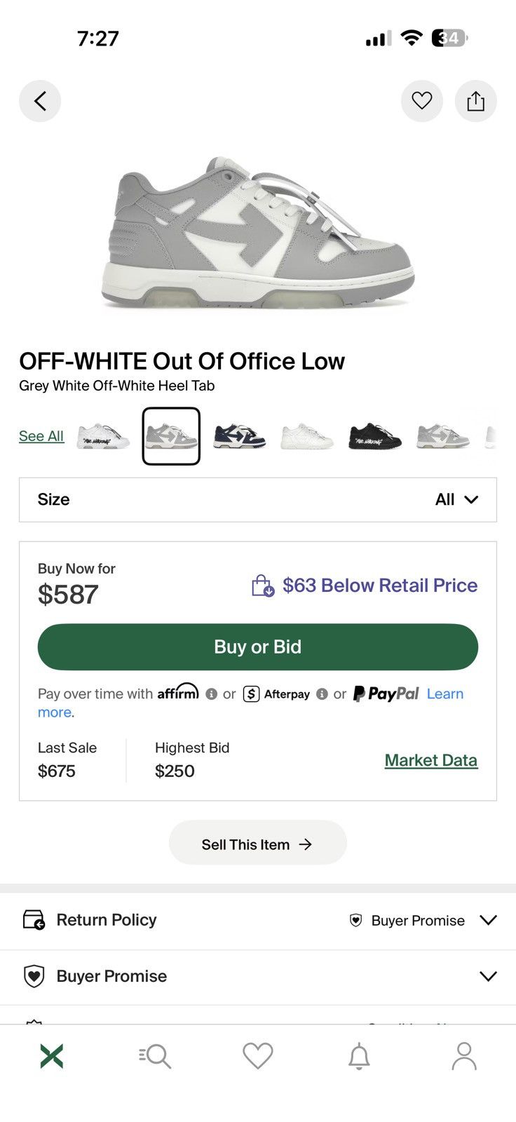 Off-White Off white out of office Size US 10.5 / EU 43-44 - 8 Thumbnail