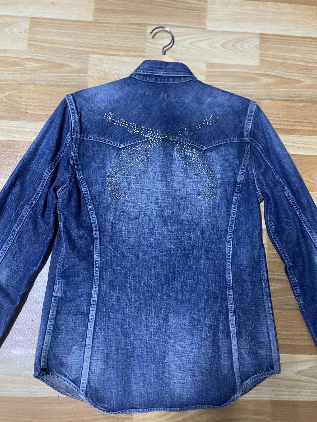 roarguns Roar Guns Japanese Brand Western Denim Shirt Size US S / EU 44-46 / 1 - 4 Thumbnail